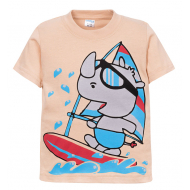 11-250107 "Funny surfer" Футболка для мальчика, 2-5 лет, бежевый 11-250107 "Funny surfer" Футболка для мальчика, 2-5 лет, бежевый