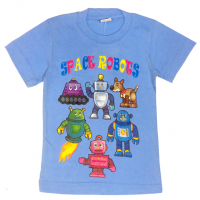 11-140161 "Space Robots" Футболка, 1-4 года, голубой 11-140161 "Space Robots" Футболка, 1-4 года, голубой