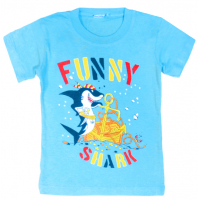 11-140163 "Funny Shark" Футболка, 1-4 года, бирюзовый 11-140163 "Funny Shark" Футболка, 1-4 года, бирюзовый