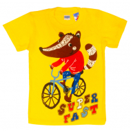 11-140164 "Cyclist" Футболка, 1-4 года, желтый 11-140164 "Cyclist" Футболка, 1-4 года, желтый