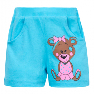 11-142401 "TEDDY" Шорты для девочек, 1-4 года, бирюзовый 11-142401 "TEDDY" Шорты для девочек, 1-4 года, бирюзовый