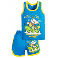 11-143127 "Sailor" комплект майка+шорты, 1-4 года, бирюзовый 11-143127 "Sailor" комплект майка+шорты, 1-4 года, бирюзовый