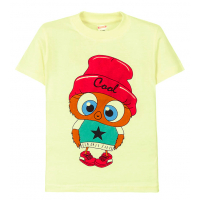 11-250203 "Little chicken" Футболка для девочки, 2-5 лет, молочный 11-250203 "Little chicken" Футболка для девочки, 2-5 лет, молочный