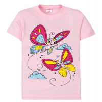 11-250208 "Two butterflies" Футболка для девочки, 2-5 лет, розовый 11-250208 "Two butterflies" Футболка для девочки, 2-5 лет, розовый