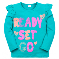 11-371201 "READY" Джемпер для девочки, 3-7 лет, ментоловый 11-371201 "READY" Джемпер для девочки, 3-7 лет, ментоловый