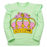 11-371205 "CROWN" Джемпер для девочки, 3-7 лет, мятный 11-371205 "CROWN" Джемпер для девочки, 3-7 лет, мятный