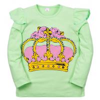 11-371205 "CROWN" Джемпер для девочки, 3-7 лет, мятный 11-371205 "CROWN" Джемпер для девочки, 3-7 лет, мятный