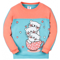 11-3712071 "Lovely cat" Джемпер для девочки, 3-7 лет 11-3712071 "Lovely cat" Джемпер для девочки, 3-7 лет