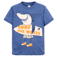 11-580102 "Surf" Футболка для мальчика, 6-9 лет, индиго 11-580102 "Surf" Футболка для мальчика, 6-9 лет, индиго