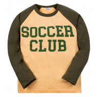 11-581107 "Soccer Club" лонгслив для мальчика, 5-8 лет, бежевый 11-581107 "Soccer Club" лонгслив для мальчика, 5-8 лет, бежевый