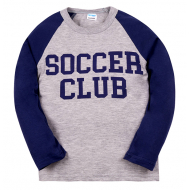 11-581109 "Soccer Club" лонгслив для мальчика, 5-8 лет, меланж 11-581109 "Soccer Club" лонгслив для мальчика, 5-8 лет, меланж