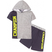 11-582145 "CHAMPION" Костюм, 5-8 лет, меланж\т-серый 11-582145 "CHAMPION" Костюм, 5-8 лет, меланж\т-серый