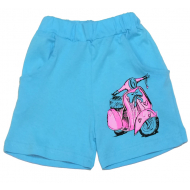 11-582401 "Pink Scooter" Шорты для девочек, 5-8 лет, бирюзовый 11-582401 "Pink Scooter" Шорты для девочек, 5-8 лет, бирюзовый