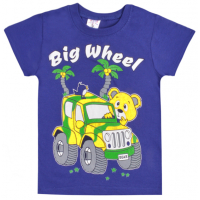 15-140145 "Big Whell" Футболка для мальчика, 1-4 года, синий 15-140145 "Big Whell" Футболка для мальчика, 1-4 года, синий