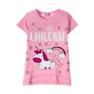 12-140228 "Unicorn" Футболка для девочки, 1-4 года, розовый 12-140228 "Unicorn" Футболка для девочки, 1-4 года, розовый