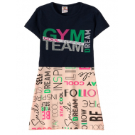 12-3793-5 "Gym team" Платье для девочки, 3-7 лет, т.синий 12-3793-5 "Gym team" Платье для девочки, 3-7 лет, т.синий