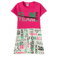12-3793-6 "Gym team" Платье для девочки, 3-7 лет, фуксия 12-3793-6 "Gym team" Платье для девочки, 3-7 лет, фуксия