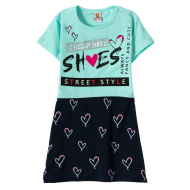 12-3794-2 "She's" Платье для девочки, 3-7 лет, ментол 12-3794-2 "She's" Платье для девочки, 3-7 лет, ментол