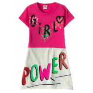 12-3795-2 "Girl" Платье для девочки, 3-7 лет, фуксия 12-3795-2 "Girl" Платье для девочки, 3-7 лет, фуксия