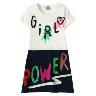 12-3795-3 "Girl" Платье для девочки, 3-7 лет, белый 12-3795-3 "Girl" Платье для девочки, 3-7 лет, белый