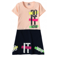 12-3796-2 "Do It" Платье для девочки, 3-7 лет, коралл 12-3796-2 "Do It" Платье для девочки, 3-7 лет, коралл