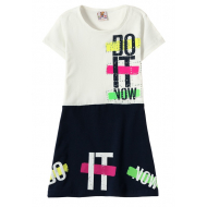 12-3796-4 "Do It" Платье для девочки, 3-7 лет, белый 12-3796-4 "Do It" Платье для девочки, 3-7 лет, белый