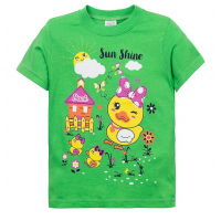 15-140255 "SunShine" Футболка для девочки, 1-4 года, салатовый 15-140255 "SunShine" Футболка для девочки, 1-4 года, салатовый