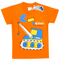 15-140151 "Crane" Футболка для мальчика, 1-4 года, оранжевый 15-140151 "Crane" Футболка для мальчика, 1-4 года, оранжевый