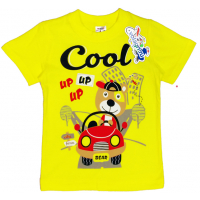 15-140155 "Cool" Футболка для мальчика, 1-4 года, желтый 15-140155 "Cool" Футболка для мальчика, 1-4 года, желтый