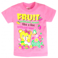 15-140239 "Fruit" Футболка для девочки, 1-4 года, розовый 15-140239 "Fruit" Футболка для девочки, 1-4 года, розовый