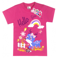 15-140247 "Hello" Футболка для девочки, 1-4 года, коралловый 15-140247 "Hello" Футболка для девочки, 1-4 года, коралловый