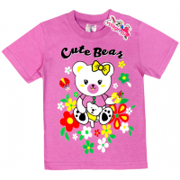 15-140262 "Bear" Футболка для девочки, 1-4 года, сиреневый 15-140262 "Bear" Футболка для девочки, 1-4 года, сиреневый