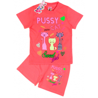 15-142221 "Pussy Cat" комплект, 1-4 года, коралловый 15-142221 "Pussy Cat" комплект, 1-4 года, коралловый