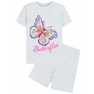 15-252202 "Butterflies" Комплект для девочки, 2-5 лет, белый 15-252202 "Butterflies" Комплект для девочки, 2-5 лет, белый