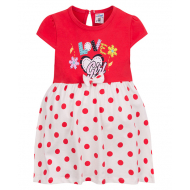 15-25401 "Love girl" Платье для девочки, 2-5 лет, красный 15-25401 "Love girl" Платье для девочки, 2-5 лет, красный