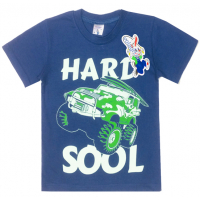 15-480130 "Hard Sool" Футболка для мальчика, 4-8 лет, синий 15-480130 "Hard Sool" Футболка для мальчика, 4-8 лет, синий