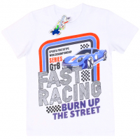 15-480132 "Racing" Футболка для мальчика, 4-8 лет, белый 15-480132 "Racing" Футболка для мальчика, 4-8 лет, белый