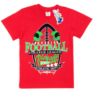 15-480138 "Football" Футболка для мальчика, 4-8 лет, красный 15-480138 "Football" Футболка для мальчика, 4-8 лет, красный
