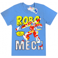 15-480146 "Robo Mech" Футболка для мальчика, 4-8 лет, голубой 15-480146 "Robo Mech" Футболка для мальчика, 4-8 лет, голубой