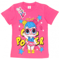15-480244 "LOL Power" Футболка для девочки, 4-8 лет, розовый 15-480244 "LOL Power" Футболка для девочки, 4-8 лет, розовый
