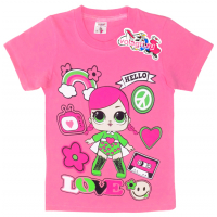 15-480246 "LOL Hello" Футболка для девочки, 4-8 лет, розовый 15-480246 "LOL Hello" Футболка для девочки, 4-8 лет, розовый