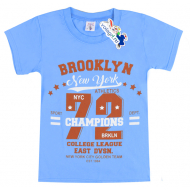 15-8120101 "Brooklyn" Футболка для мальчика, 8-12 лет, голубой 15-8120101 "Brooklyn" Футболка для мальчика, 8-12 лет, голубой