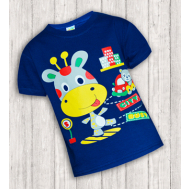 17-250101 Футболка для мальчика, 2-5 лет, синий 17-250101 Футболка для мальчика, 2-5 лет, синий