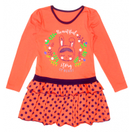 50-0202518 "Bunny" Платье для девочки, коралловый, 134 50-0202518 "Bunny" Платье для девочки, коралловый, 134
