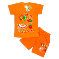 09-142205 "Sweet" Комплект футболка-шорты, 1-4 года, оранжевый 09-142205 "Sweet" Комплект футболка-шорты, 1-4 года, оранжевый