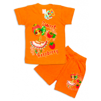 10-142205 "Sweet" Комплект футболка-шорты, 1-4 года, персиковый 10-142205 "Sweet" Комплект футболка-шорты, 1-4 года, персиковый