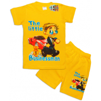 10-142138 "THE BUSINESSMEN" Комплект футболка-шорты, 1-4 года, желтый 10-142138 "THE BUSINESSMEN" Комплект футболка-шорты, 1-4 года, желтый