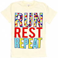 15-8120212 "RUN" Футболка для девочки, 8-12 лет, молочный 15-8120212 "RUN" Футболка для девочки, 8-12 лет, молочный