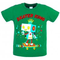 11-140104 "SKATER KING" Футболка, травяной, 1-4 года 11-140104 "SKATER KING" Футболка, травяной, 1-4 года