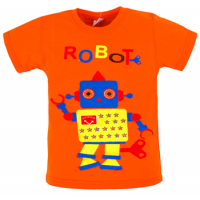 11-140107 "ROBOT" Футболка, оранжевый, 1-4 года 11-140107 "ROBOT" Футболка, оранжевый, 1-4 года
